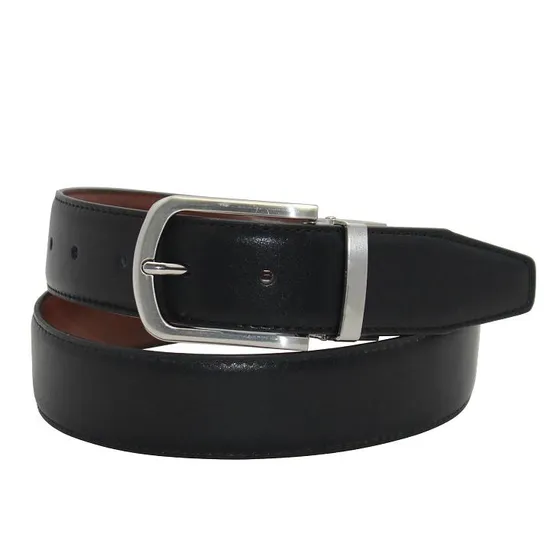 Reversible Belt Leather Dress Belt Leather Belt for Men (35-23006)